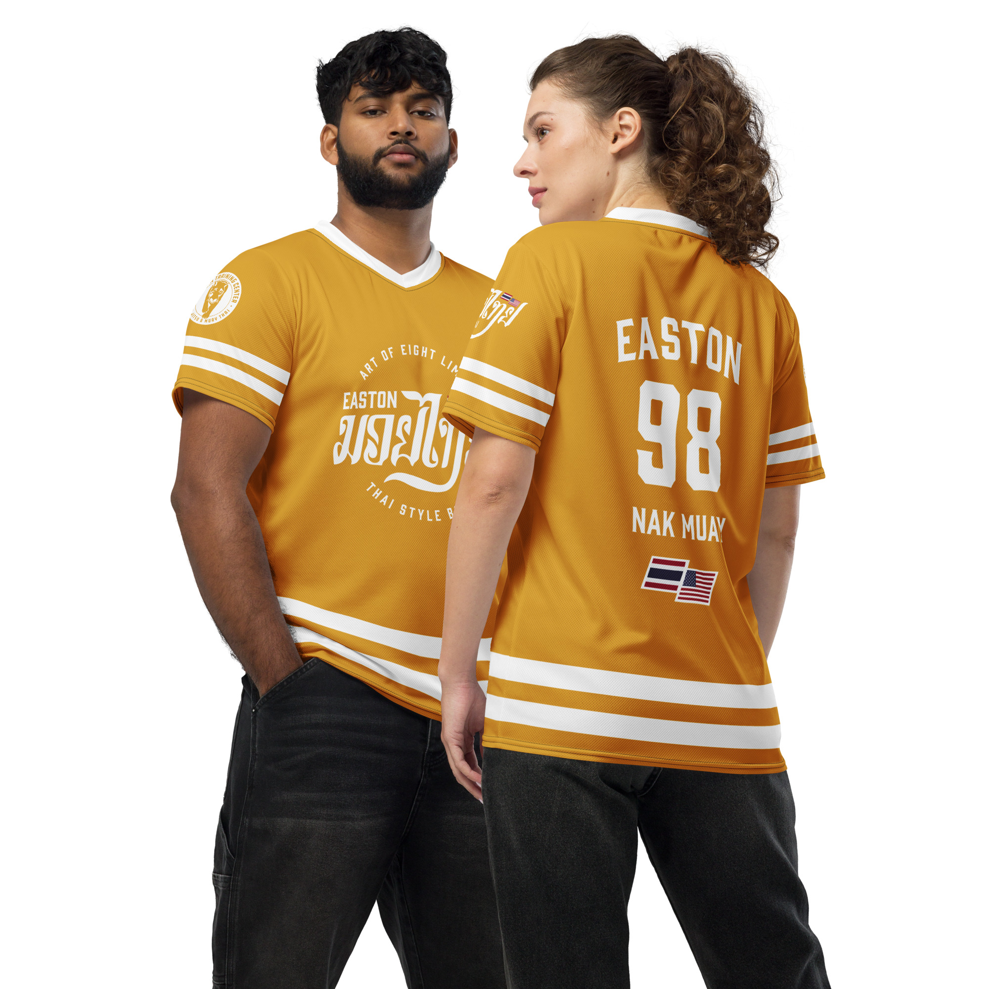 Custom sports jersey with personalized printing and awards